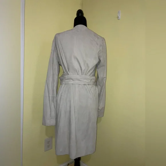 Brunello Cucinelli Women’s Leather Suede Wrap Around Jacket Sz 48 US 12 14 LUXE - Picture 2 of 14